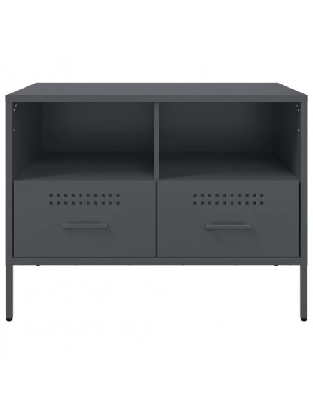 Mobili TV 2 pz Antracite 68x39x50,5cm Acciaio Laminato a Freddo