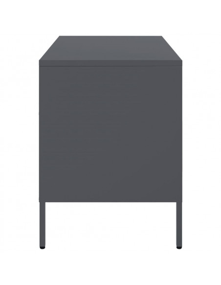 Mobili TV 2 pz Antracite 68x39x50,5cm Acciaio Laminato a Freddo