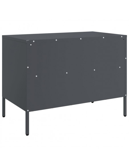 Mobili TV 2 pz Antracite 68x39x50,5cm Acciaio Laminato a Freddo