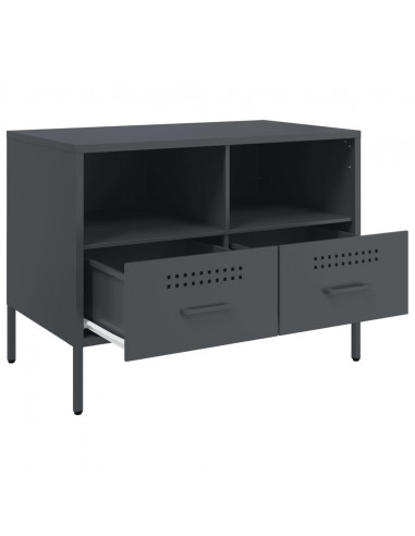 Mobili TV 2 pz Antracite 68x39x50,5cm Acciaio Laminato a Freddo