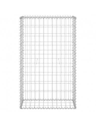 Gabbione con Copertura in Acciaio Zincato 60x30x100 cm