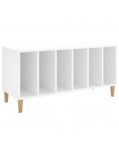 Mobile Porta Dischi Bianco 100x38x48 cm in Legno Multistrato 2