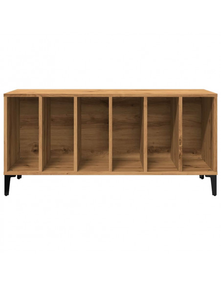 Mobile Porta Dischi Rovere Artigianale 100x38x48 cm Multistrato