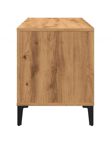 Mobile Porta Dischi Rovere Artigianale 100x38x48 cm Multistrato