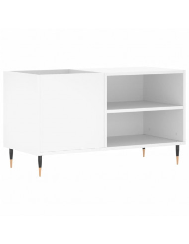 Mobile Porta Dischi Bianco 85x38x48 cm in Legno Multistrato