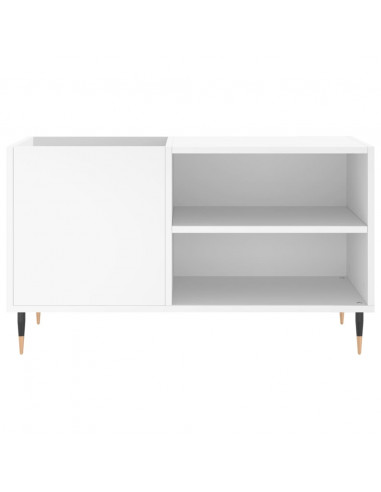 Mobile Porta Dischi Bianco 85x38x48 cm in Legno Multistrato