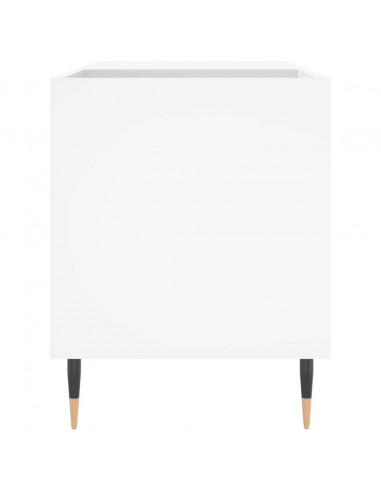 Mobile Porta Dischi Bianco 85x38x48 cm in Legno Multistrato