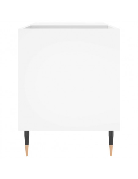 Mobile Porta Dischi Bianco 85x38x48 cm in Legno Multistrato