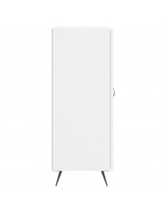 Credenza Bianca 69,5x34x90 cm in Legno Multistrato 2