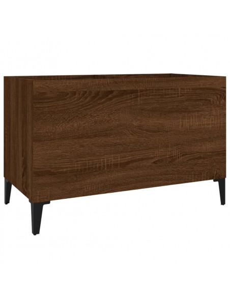 Mobile Porta Dischi Rovere Marrone 74,5x38x48 Legno Multistrato