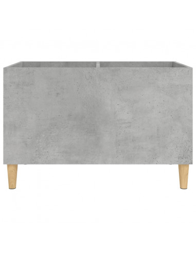 Mobile Porta Dischi Grigio Cemento 74,5x38x48 Legno Multistrato