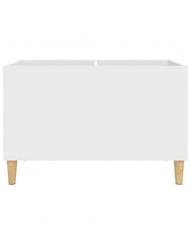 Mobile Porta Dischi Bianco 74,5x38x48 cm in Legno Multistrato