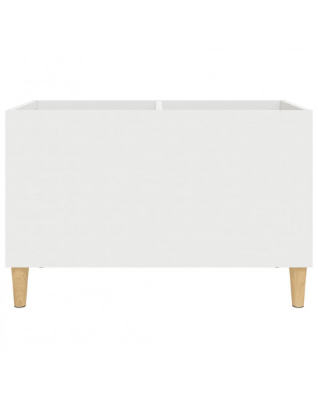 Mobile Porta Dischi Bianco 74,5x38x48 cm in Legno Multistrato