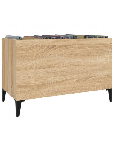 Mobile Porta Dischi Rovere Sonoma 74,5x38x48 Legno Multistrato
