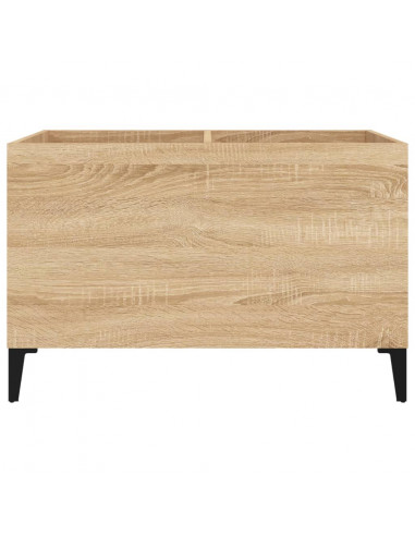 Mobile Porta Dischi Rovere Sonoma 74,5x38x48 Legno Multistrato