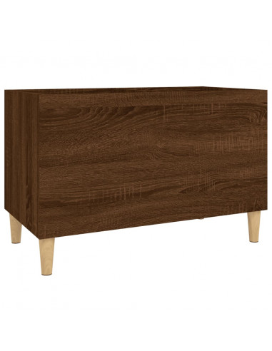 Mobile Porta Dischi Rovere Marrone 74,5x38x48 Legno Multistrato