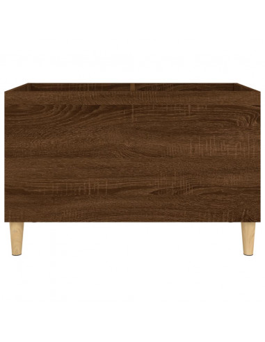Mobile Porta Dischi Rovere Marrone 74,5x38x48 Legno Multistrato
