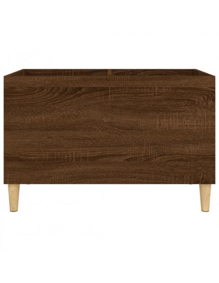 Mobile Porta Dischi Rovere Marrone 74,5x38x48 Legno Multistrato