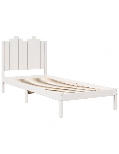 Giroletto Extra Lungo senza Materasso Bianco 100x210cm Massello