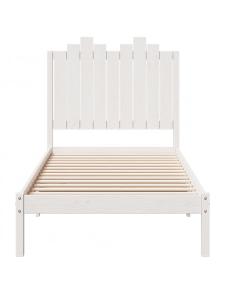 Giroletto Extra Lungo senza Materasso Bianco 100x210cm Massello