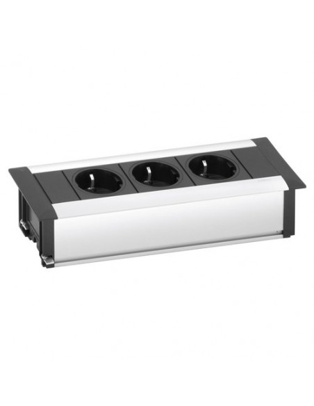 Multipresa mobile Evoline 159610000900 FRAMEDOCK Silver e Nero Silver