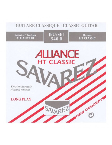 Muta corde chitarra classica Savarez 540R ALLIANCE HT CLASSIC Normal T