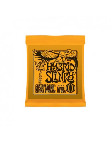 Muta corde chitarra elettrica Ernie Ball P02222 HYBRID SLINKY
