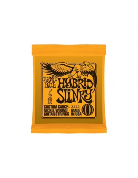 Muta corde chitarra elettrica Ernie Ball P02222 HYBRID SLINKY