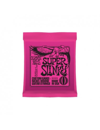 Muta corde chitarra elettrica Ernie Ball P02223 SUPER SLINKY