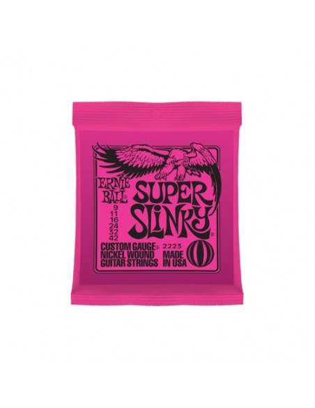 Muta corde chitarra elettrica Ernie Ball P02223 SUPER SLINKY