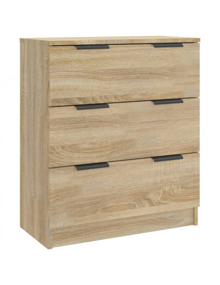 Credenze 3 pz Rovere Sonoma in Legno Multistrato