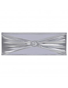 Nastri Ornamentali per Sedie 25pz con Fibbia Diamantata Argento