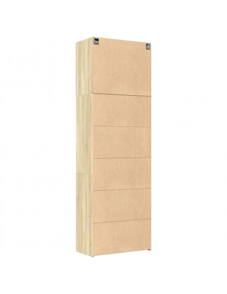 Credenza Rovere Sonoma 80x42,5x249 cm in Legno Multistrato