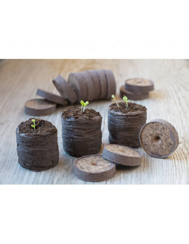 Nature Tavolette Torba 48 pz Dia. 4 cm