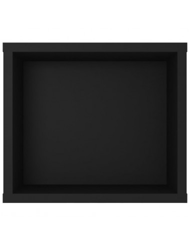 Mobile Porta TV Pensile Nero 100x30x26,5 cm Legno Multistrato