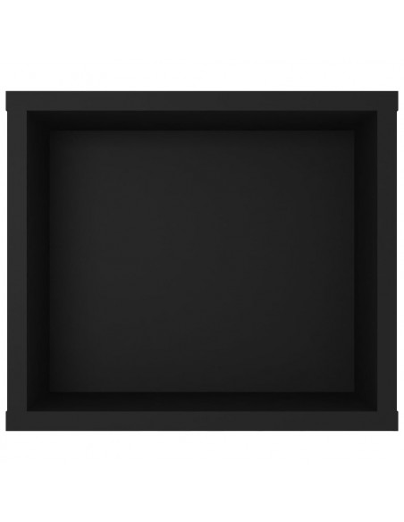 Mobile Porta TV Pensile Nero 100x30x26,5 cm Legno Multistrato