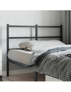 Testiera in Metallo Nero 120 cm