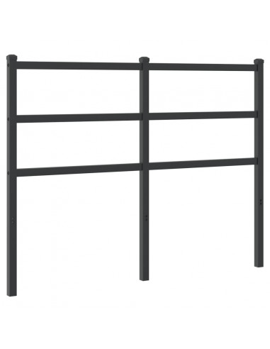 Testiera in Metallo Nero 120 cm