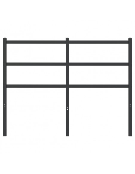 Testiera in Metallo Nero 120 cm