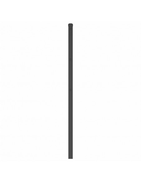 Testiera in Metallo Nero 120 cm