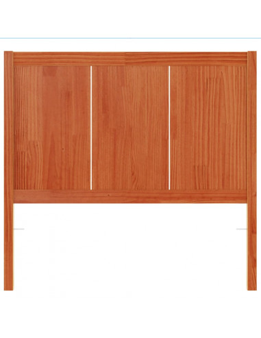Testiera Marrone Cera 100 cm in Legno Massello di Pino