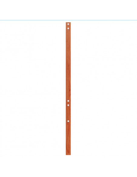 Testiera Marrone Cera 100 cm in Legno Massello di Pino