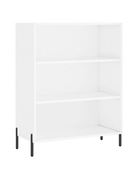 Credenza Bianca 69,5x34x180 cm in Legno Multistrato