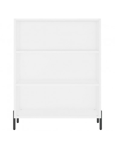 Credenza Bianca 69,5x34x180 cm in Legno Multistrato