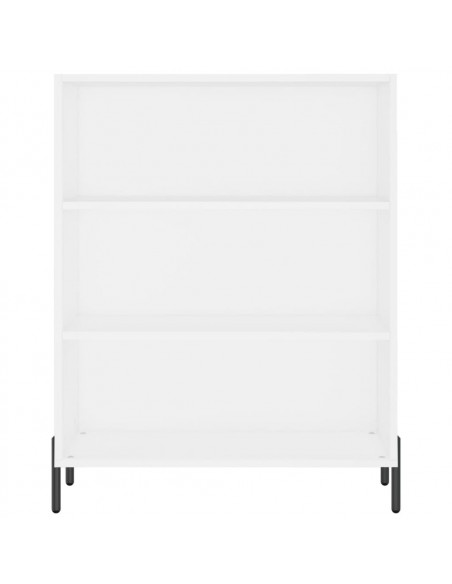 Credenza Bianca 69,5x34x180 cm in Legno Multistrato