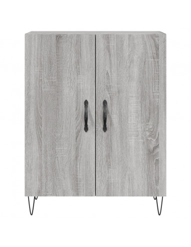 Credenza Grigio Sonoma 69,5x34x180 cm in Legno Multistrato
