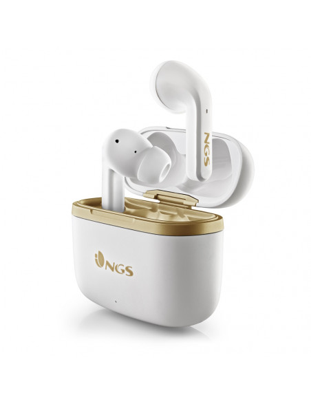 NGS CUFFIE TROPHY WHITE AUTONOMIA A 20 ORE CONTROLLI TOUCH TRUE WIRELESS