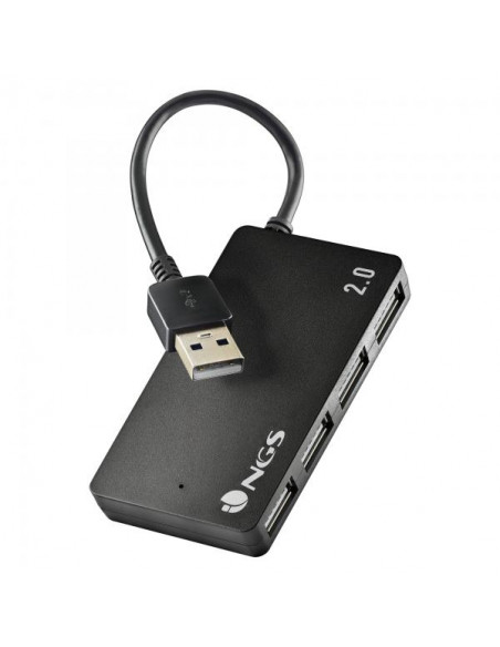 NGS IHUB4 TINY USB 2.0 480 Mbit/s Nero