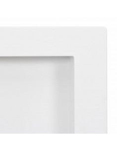 Nicchia da Doccia con 2 Scomparti Bianco Lucido 41x69x9 cm