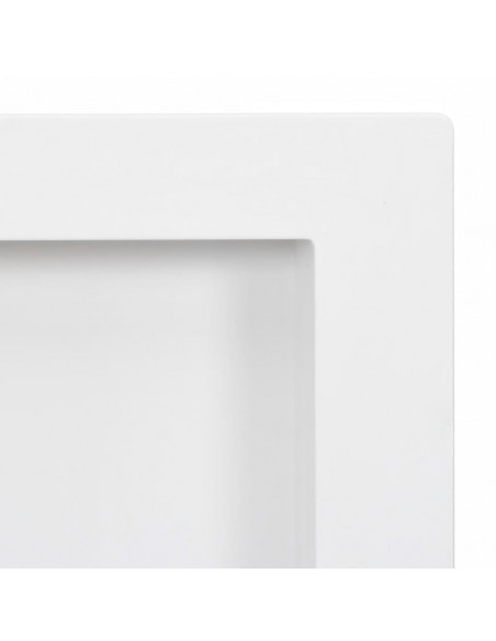 Nicchia da Doccia con 2 Scomparti Bianco Lucido 41x69x9 cm